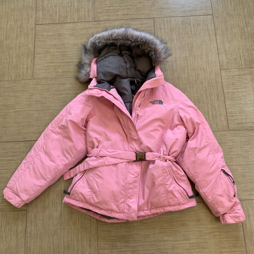 North face vintage pink jacket
